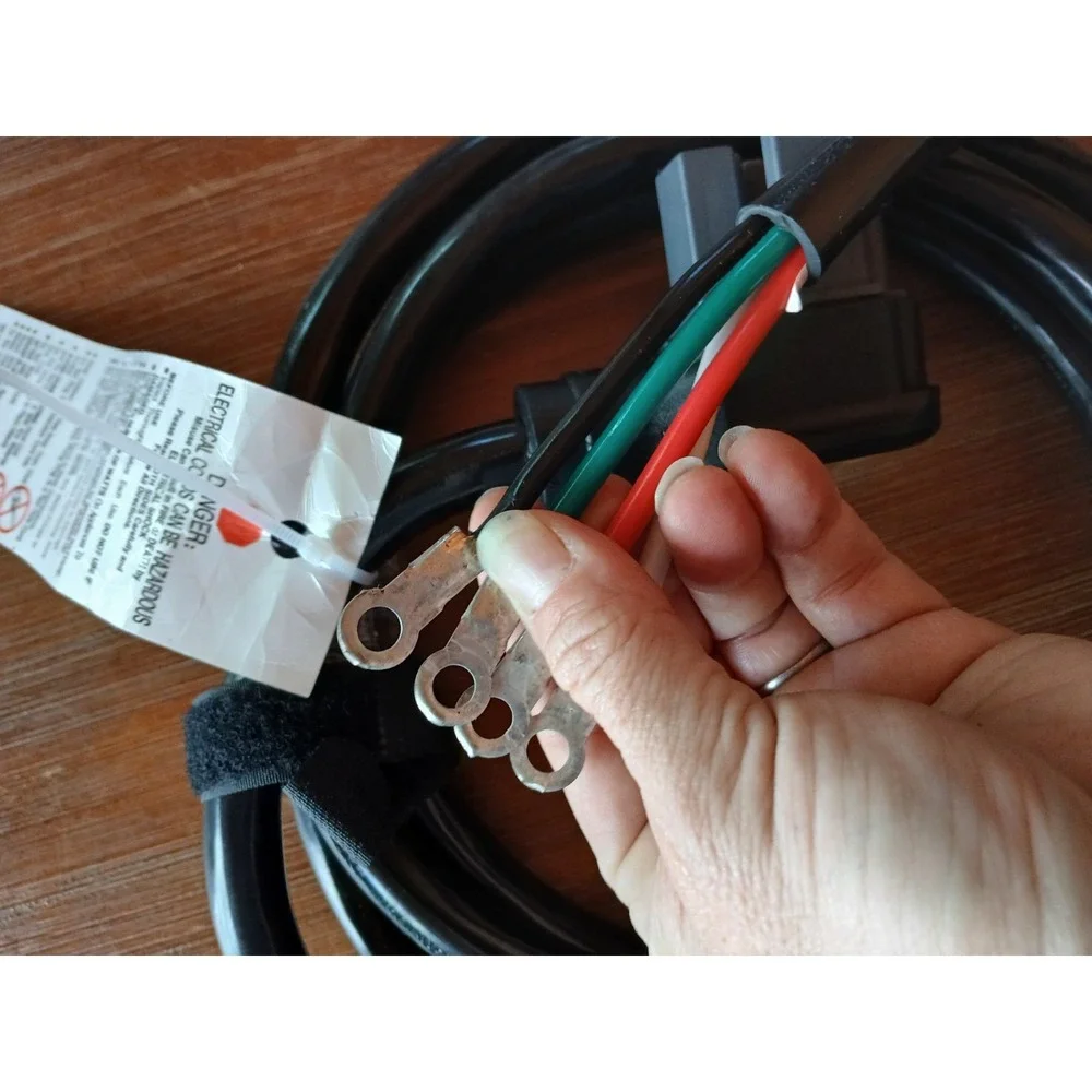 Intertek 4 Prong Dryer Cord 6' 10awg 30Amp Appliance Power Cord 14-30‎ Black ZD4
